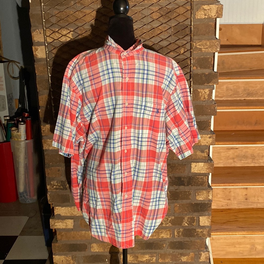 Ralph Lauren Men’s Dress Shirt XL Short Sleeve
